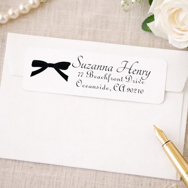 Elegante Black Bow-Klassik Handwriting (Von Creator hochgeladen)