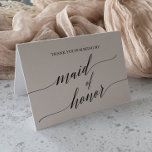 Elegante Black Calligraphy Trauzeugin Dankeskarte<br><div class="desc">Diese elegante schwarze Kalligraphie Trauzeugin Dankeschön-Karte ist perfekt für eine einfache Hochzeit. Das neutrale Design besticht durch eine minimalistische Karte,  die mit romantischer und skurriler Typografie dekoriert ist.</div>