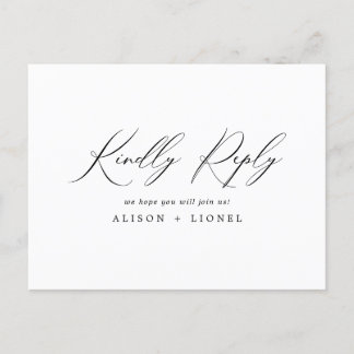 Elegante Black Calligraphy UAWG Postkarte