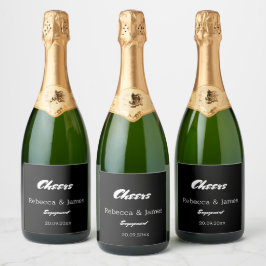 Elegante Black Engagement Party-Favoriten