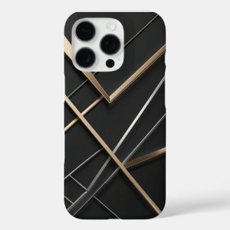 Elegante Black & Gold Moderne iPhone Case