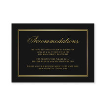 Elegante Black Gold Monogram Hochzeitsunterkünfte