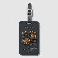 Elegante Black Gold Rose Gotische Hochzeitsreise
