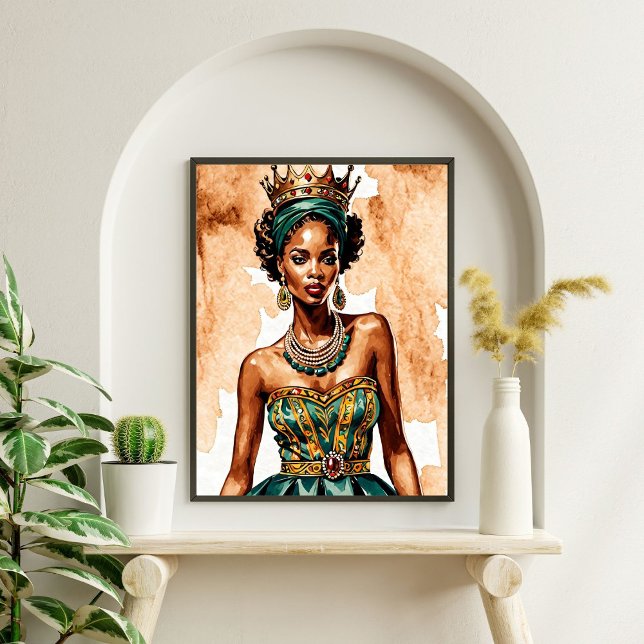 Elegante Black Queen Wall Art - Empowerment der Ro Poster (Von Creator hochgeladen)