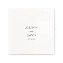 Elegante Black Script Wedding