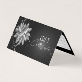 Elegante Black Silver Bow Klassik Luminous Geschen