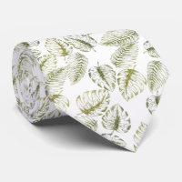 elegante blanco con hojas verdes