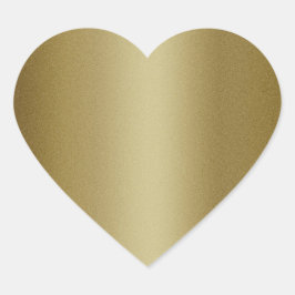 Elegante Blank Gold Glitzer Siegel Herz-Aufkleber