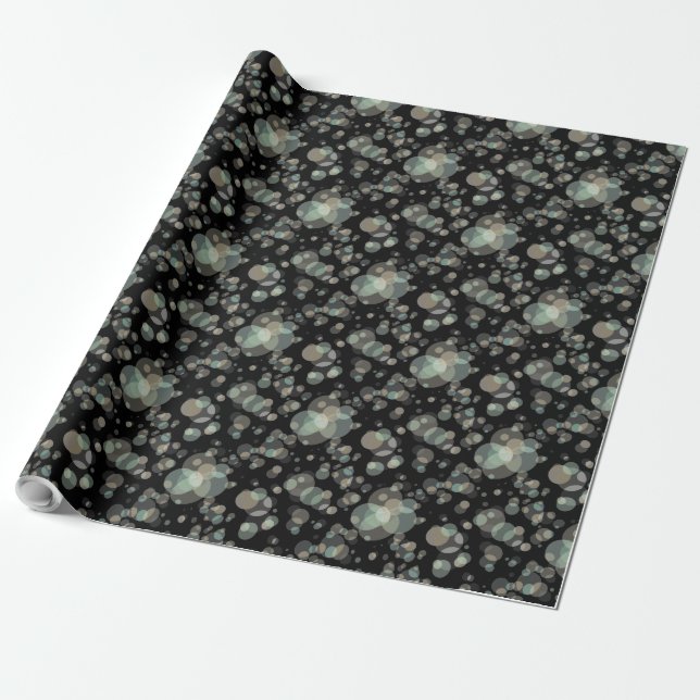 Elegante Blasen irgendeine Farbe Geschenkpapier (Ungerollt)