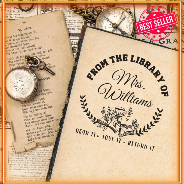 Elegante Blätter, die aus der Bibliothek von Permastempel (Von Creator hochgeladen)