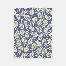 Elegante Blätter Fleece Blanket, kleine 30" x 40"