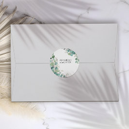 Elegante Blätter für Aquarellfarben Sticker