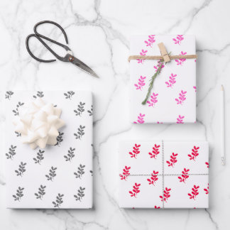 Elegante Blätter Geschenkgutschrift Set 3