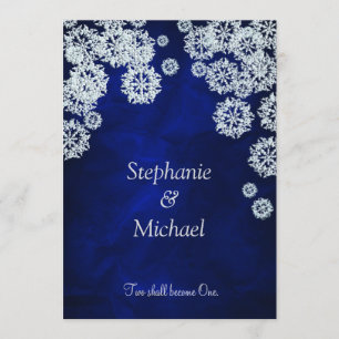 Elegante blaue einladung