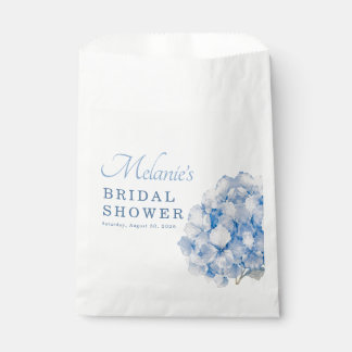 Elegante blaue florale Hydrangea-Brautparty Geschenktütchen