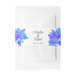 Elegante, blaue lila Blume Einladungsbanderole