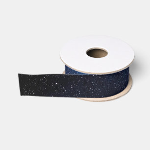 Elegante blaue Milchstraßen-Galaxie-Textur Ripsband
