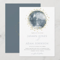 Elegante Blaue Mond-Himmlische Hochzeit