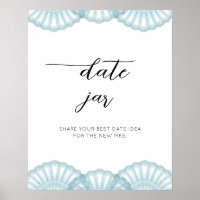 Elegante Blaue Muschel datiert Nachtgedanken. Datu