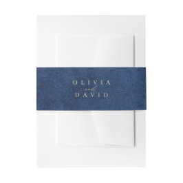 Elegante blaue nautische Hochzeit Einladungsbanderole