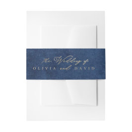 Elegante blaue nautische Hochzeit Einladungsbanderole