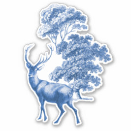 Elegante Blaue Täler im Wald Aufkleber