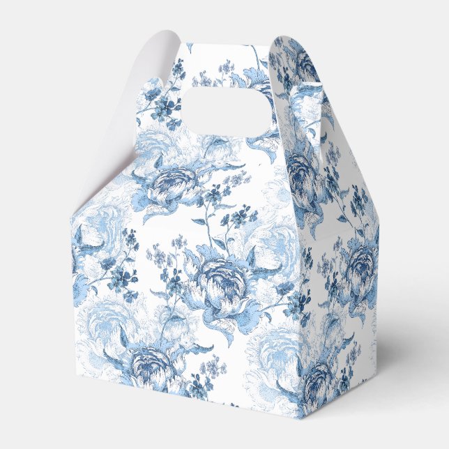 Elegante blaue und weiße Gravitation Geschenkschachtel (Vorderseite)