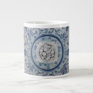 Elegante Blue Batik Spezialität Tasse