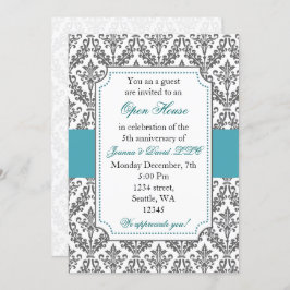 Elegante Blue Corporate Party Einladung