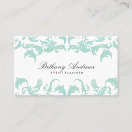 Elegante Blue Damask Visitenkarten - Groon Visitenkarte