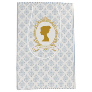 Elegante Blue-Goldene Hochzeitsdusche im Stil der  Mittlere Geschenktüte