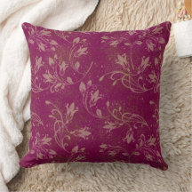 Elegante Blühend Blätter Rosewood Grunge