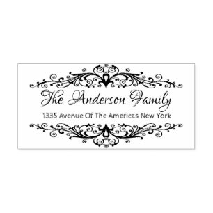 Elegante blühend Elemente Gummistempel