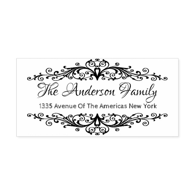 Elegante blühend Elemente Gummistempel (Prägung)