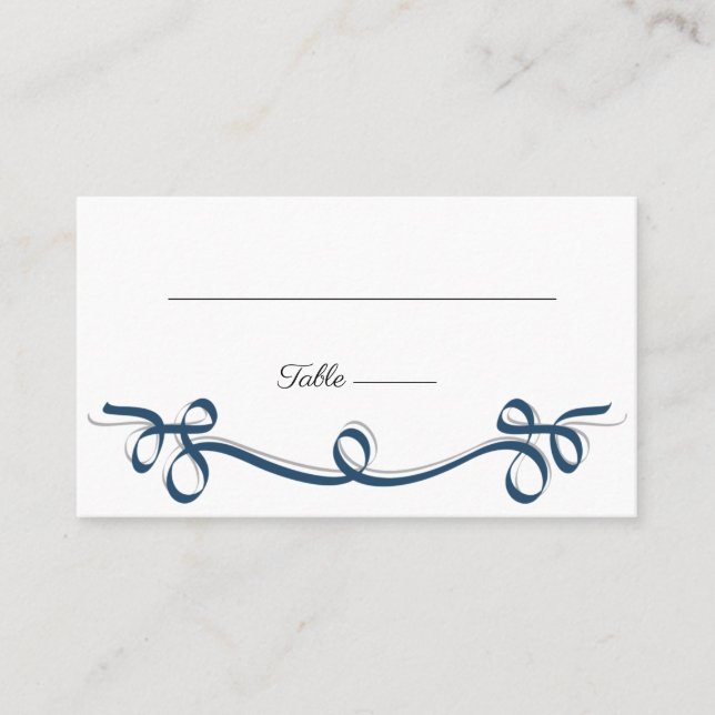 Elegante blühend Hochzeitssitze Platzkarte Visitenkarte (Vorderseite)