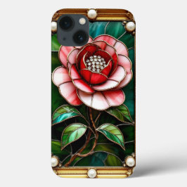 Elegante Blume aus festem Glas mit kompliziertem R Case-Mate iPhone Hülle