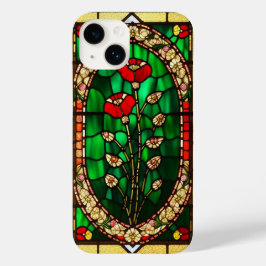 Elegante Blume aus gepolstertem Glas Case-Mate iPhone 14 Hülle