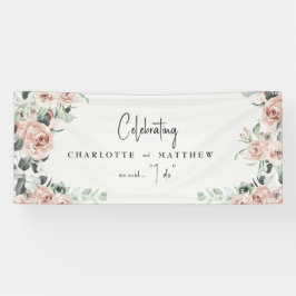 Elegante Blume bei Frühblütenhochzeit Banner