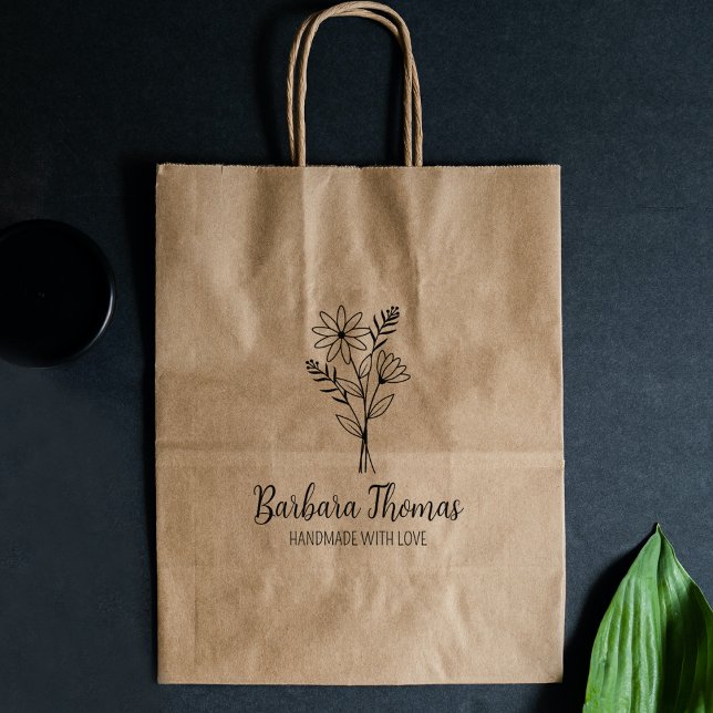 Elegante Blume, benutzerdefiniert handgemacht groß Gummistempel (Von Creator hochgeladen)