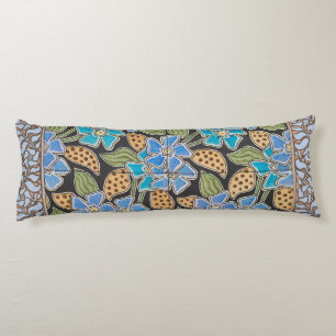 Elegante Blume Blue Periwinkle Floral Classic Seitenschläferkissen