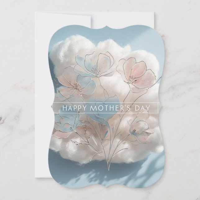 Elegante Blume Bouquet Mothers Day Card (Vorderseite)