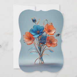 Elegante Blume Bouquet Mothers Day Card
