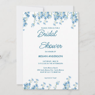 Elegante Blume Brautdusche Einladung