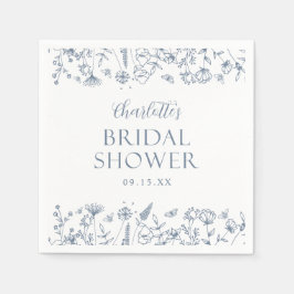 Elegante Blume Brautparty Napkins Serviette
