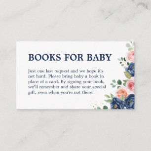 Elegante Blume Bücher für Kinder Begleitkarte