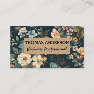 Elegante Blume   Classic Visitenkarte