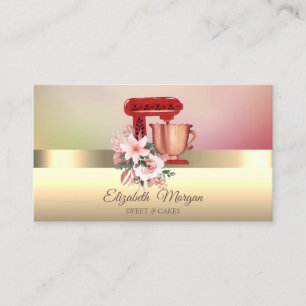 Elegante Blume des modernen Chic Mixers Visitenkarte