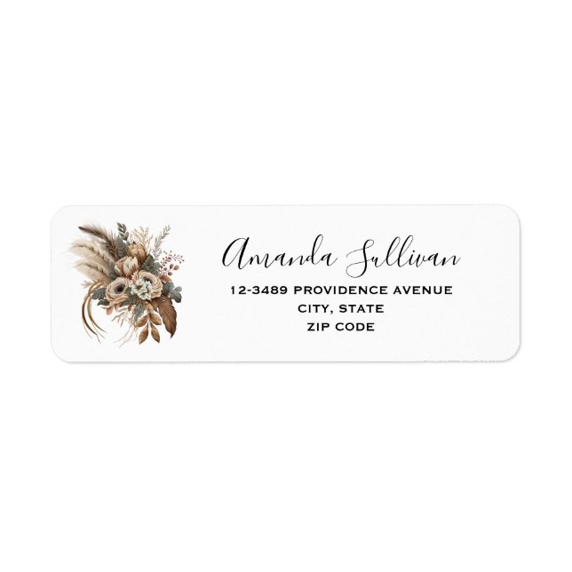 Elegante Blume Folien und Feathers (Vorne)