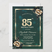 Elegante Blume Gold Frame Stars Green 85.