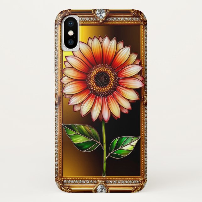 Elegante Blume Kunstwerk Case-Mate iPhone Hülle (Rückseite)